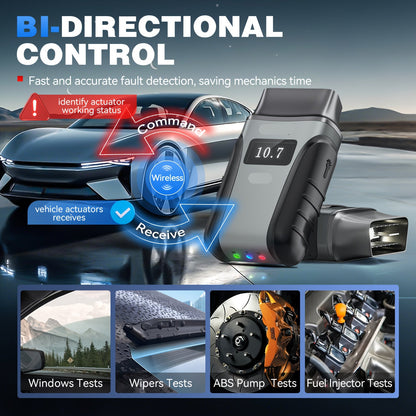 OBD2 Scanner – Autodiagnose Tool – Foutcode Uitlezer – Draadloze Diagnose – Auto Scanner – 19+ Resetfuncties – Live Data Monitoring