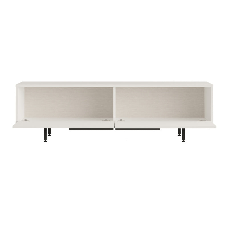 Kast – Dressoir – Opbergmeubel – Tv-meubel – Sideboard – Wit – 2 Deuren – Compact Formaat 160x36x45 cm – Stevige Poten