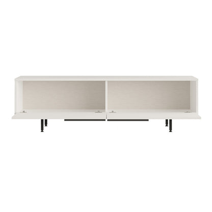 Kast – Dressoir – Opbergmeubel – Tv-meubel – Sideboard – Wit – 2 Deuren – Compact Formaat 160x36x45 cm – Stevige Poten