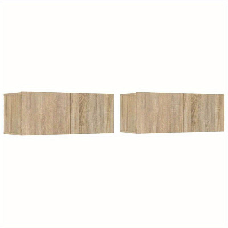 tv meubel – tv kast – tv meubelen – tv dressoir – tv wandmeubel – ruimtebesparend design – Sonoma eiken MDF hout 80x30x30 cm