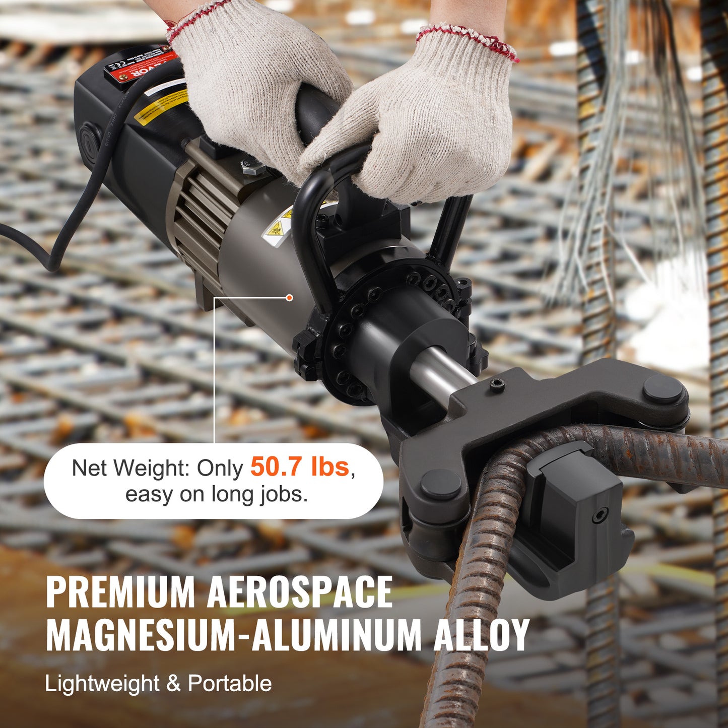 Wapeningsbuiger – Buigmachine Wapeningsstaal – Hydraulische Buiger – Elektrische Buigmachine – Betonstaal Buiger – 2000W Motor – Buighoek Instelbaar 0°-90°