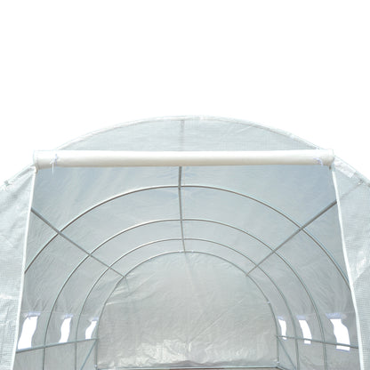 Kweekkas – Kas – Tuinkas – Plantentunnel – Broeikas – Groot 595x300x200 cm – Verstevigd Verzinkt Stalen Frame – UV-bestendige Transparante PE Folie