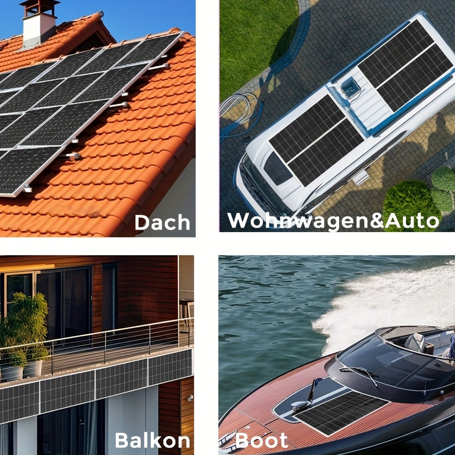 Monokristallijne Zonnepanelen – Monozonnepanelen – Zonnepanelen Set – Duurzame Zonne-energie – 300W Vermogen – Compact Ontwerp