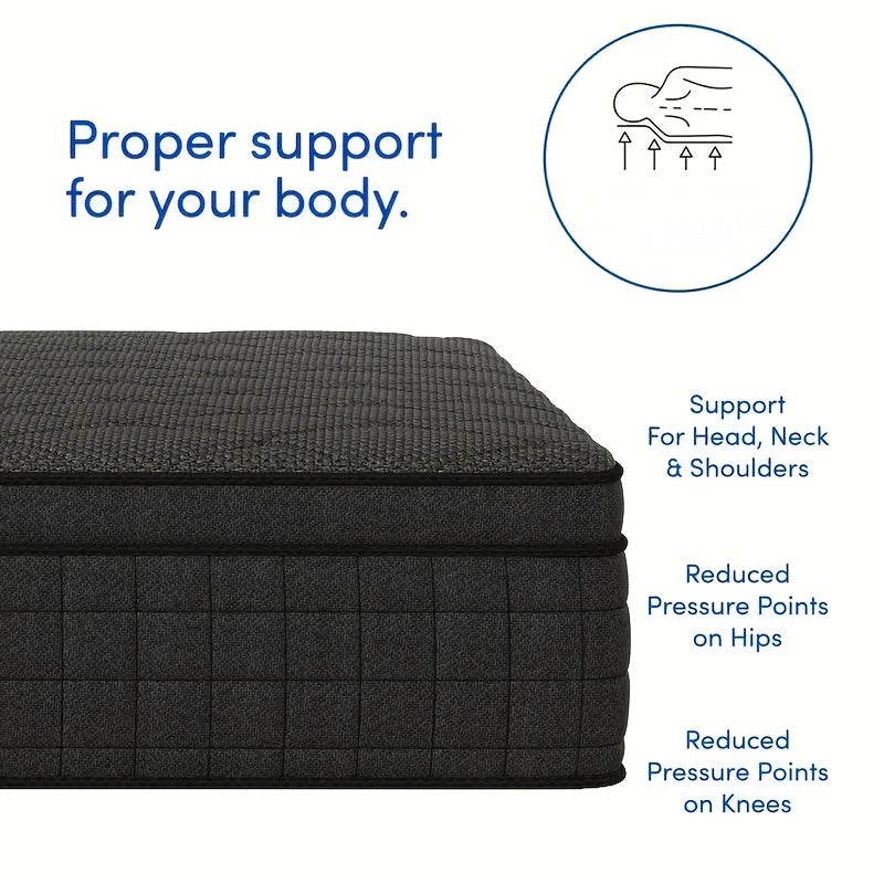 Memory Foam Matras – Pocketvering Matras – Traagschuim Matras – Eenpersoonsmatras – Matras 90x200 cm – Medium-Stevig – 25 cm Dik – Geïndividualiseerde Pocketveren – Lichtgewicht Zonder Hout