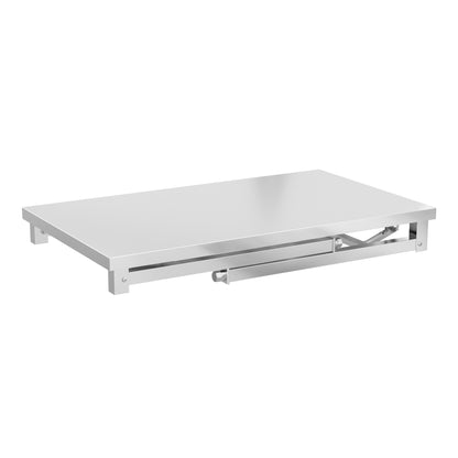 Inklapbare Werktafel – Vouwbare Werkbank – RVS Tafel – Catering Tafel – Servetafel – Compact Design – Tot 300 kg Belastbaar – Verstelbare Poothoogte 120x70x85 cm