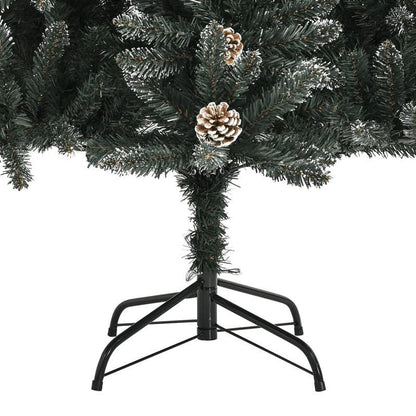 Kerstboom Kunstboom Kunstkerstboom Kunstversiering Nepboom – 210 cm Groen PVC – Natuurlijk Uitziende Dennennaalden – Stevige Metalen Standaard