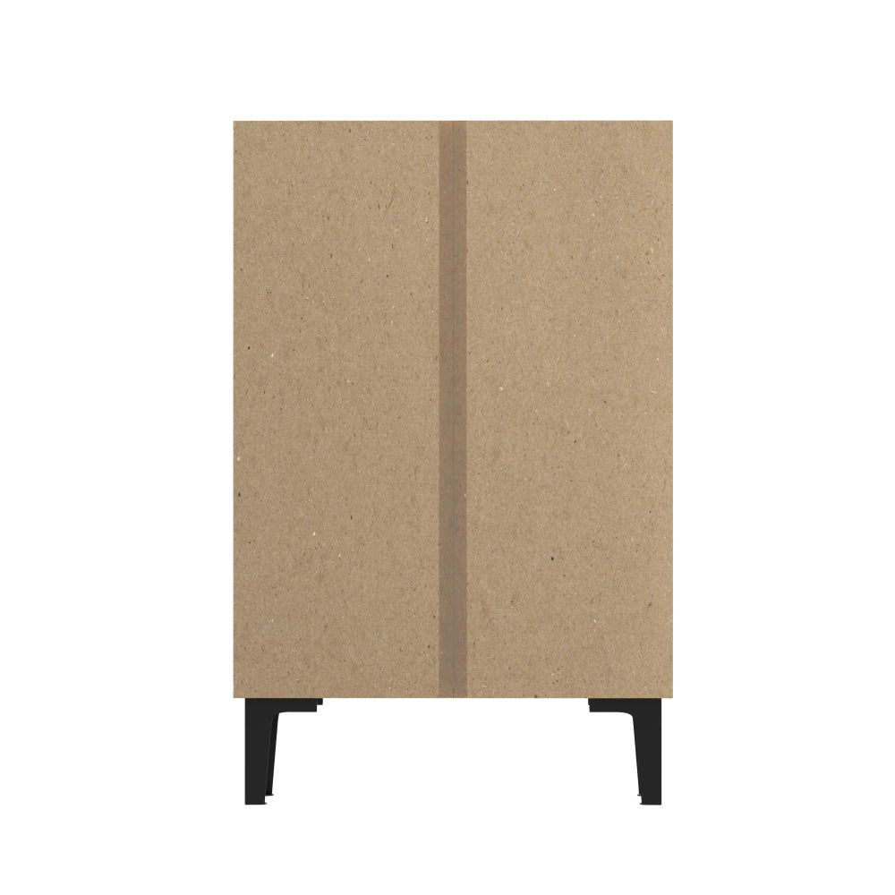 Modern Shoe Cabinet with Double Doors | Large Storage Capacity, Adjustable Shelves, Practical Entryway Storage, Space-Saving Design, Metal Material, Dimensions: 95×60×34.5 cm