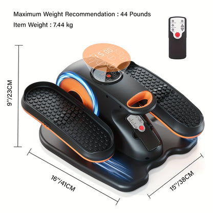Mini Stepper – Elliptische Trainer – Hometrainer – Fitnessstepper – Zitfiets – Elektrisch – 12 Snelheidsniveaus – Compact & Stil