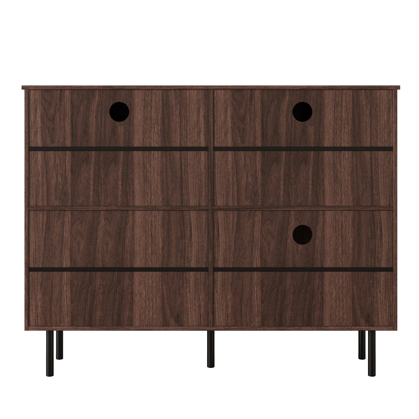 Schoenenkastje – Schoenenmeubel – Schoenenrek – Schoenenopberger – Schoenenkast – Smal Design – Notenhout Look – 3 Kantelbare Compartimenten – Met Metalen Poten – 120 cm Breed
