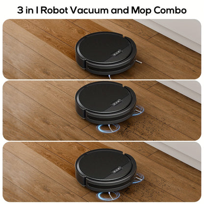 Robotstofzuiger – Stofzuigerrobot – Dweilrobot – Automatische Stofzuiger – Huisdierhaar Verwijderaar – 4000Pa Zuigkracht – Wifi & Alexa Bediening – Compact 30,99x30,99x7,59 cm – Zelfladend
