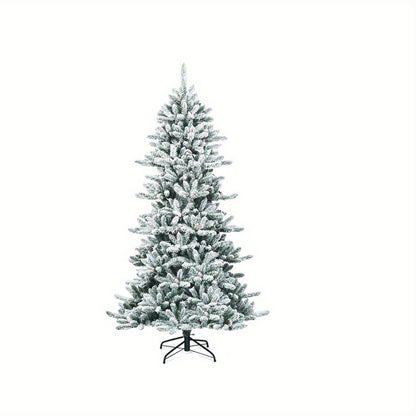 Kunstkerstboom – Nepspar – Kunstboom – Decoratieve Kerstboom – Winterse Boom – Sneeuwbedekt – Volle Vorm – Met Dennenappels – Premium PVC – 213 cm Hoog