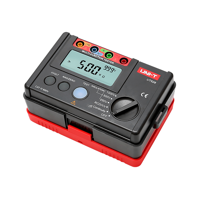 Multimeter – Meetinstrument – Spanningsmeter – Weerstandsmeter – Doorgangstester – 250/500/1000 V Isolatietest – Compact Met Draagtas