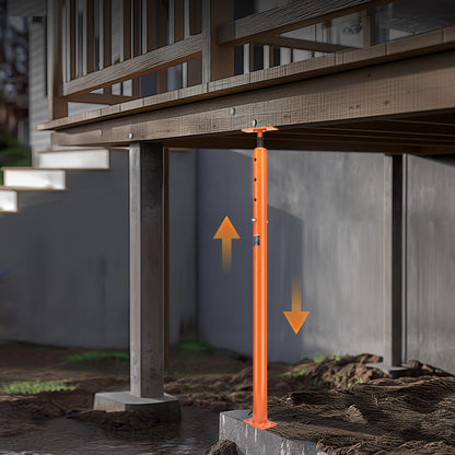Verstelbare Stelpoot – Vloersteun – Balkensteun – Bouwsteun – Stelbalk – Instelbare Hoogte 142-254 cm – Max Belastbaar 8165 kg