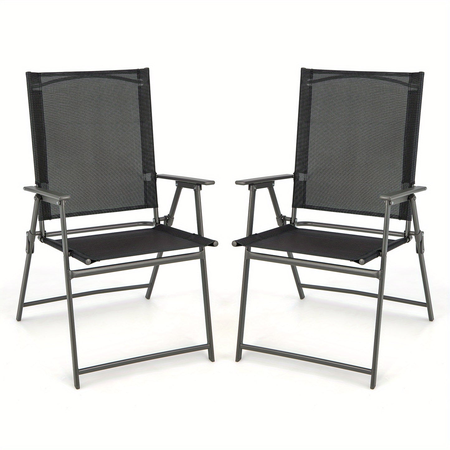 Tuinstoelen – Balkonstoelen – Terrasstoelen – Stapelstoelen – Klapstoelen – Hoogwaardige Stof – Belastbaar Tot 150 Kg