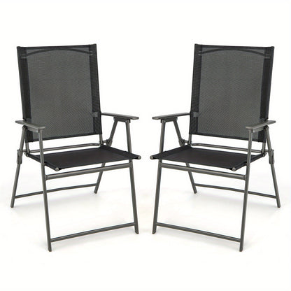 Tuinstoelen – Balkonstoelen – Terrasstoelen – Stapelstoelen – Klapstoelen – Hoogwaardige Stof – Belastbaar Tot 150 Kg