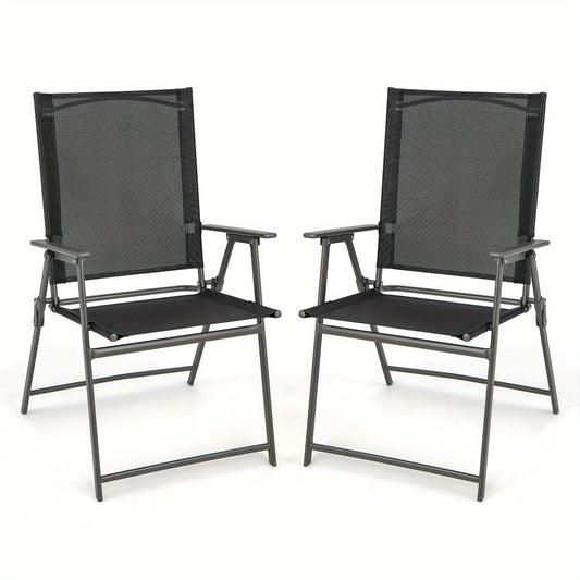 Tuinstoelen – Balkonstoelen – Terrasstoelen – Stapelstoelen – Klapstoelen – Hoogwaardige Stof – Belastbaar Tot 150 Kg