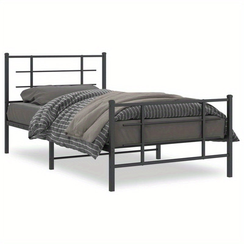 Bedframe – Metalen Bedframe – Verstelbaar Bed – Slaapbank – Bedbodem – 100x200 cm – Robuust Metaal – Eenvoudige Montage