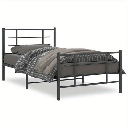 Bedframe – Metalen Bedframe – Verstelbaar Bed – Slaapbank – Bedbodem – 100x200 cm – Robuust Metaal – Eenvoudige Montage
