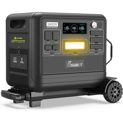 Draagbare Generator – Power Station – Noodstroomvoorziening – Outdoor Stroomvoorziening – Camping Accu – 2400W Output – 2048Wh LiFePO4 Batterij – Zwart