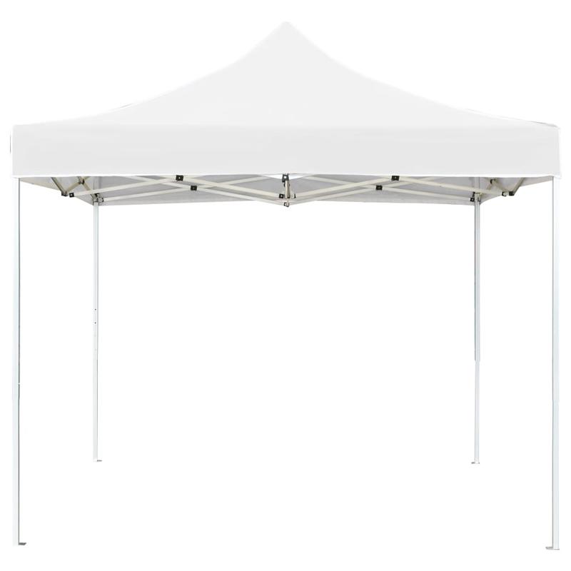Vouwwand – Partytent Zijwand – Opvouwbare Tentwand – Evenementenwand – Tuinfeest Scherm – Wit – 2x2 Meter – Waterdicht Aluminium Frame – Ritssluiting