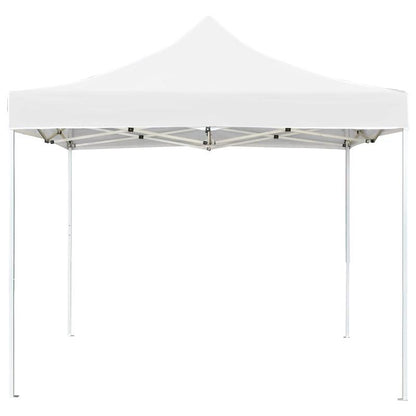 Vouwwand – Partytent Zijwand – Opvouwbare Tentwand – Evenementenwand – Tuinfeest Scherm – Wit – 2x2 Meter – Waterdicht Aluminium Frame – Ritssluiting