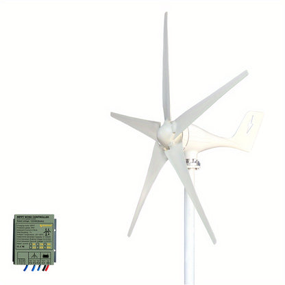 Windturbine Huishouden – Windgenerator – Windmolen – Windenergie Generator – Horizontale As Turbine – 24V 5-Blads – Laag Geluid – Laag Windstartvermogen