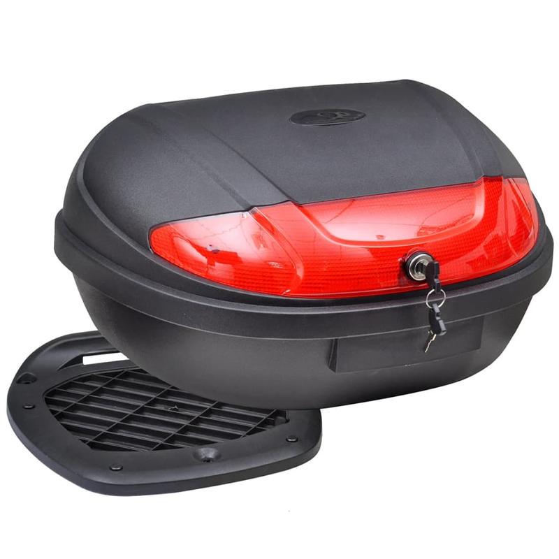 Motor Topcase – Motor Koffer – Helm Koffer – Bagagekoffer – Motor Achterbak – 72L Inhoud – Lichtgewicht PP Kunststof – Afneembare Draagband – Zwart