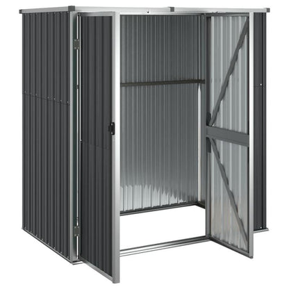 Tuinhuis – Tuinkast – Buitenschuur – Opslagkast – Gereedschapskast – Antraciet – Gegalvaniseerd Staal – 161x89x161 cm