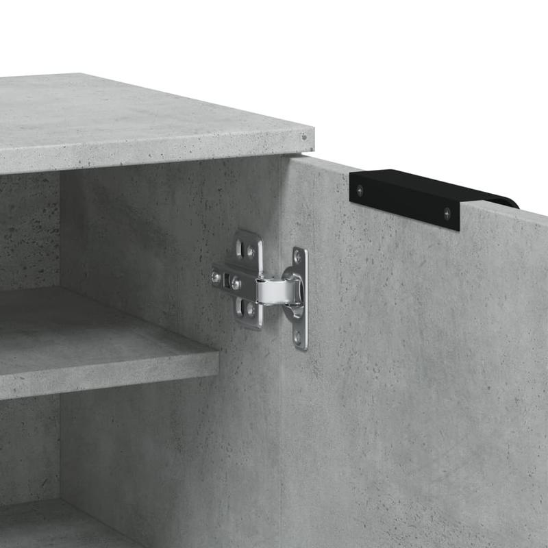 Schoenenkast – Schoenenrek – Schoenenopberger – Halkast – Schoenenbank – Beton Grijs – Compact 59x35x100 cm – Duurzaam Plaatmateriaal