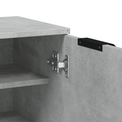 Schoenenkast – Schoenenrek – Schoenenopberger – Halkast – Schoenenbank – Beton Grijs – Compact 59x35x100 cm – Duurzaam Plaatmateriaal