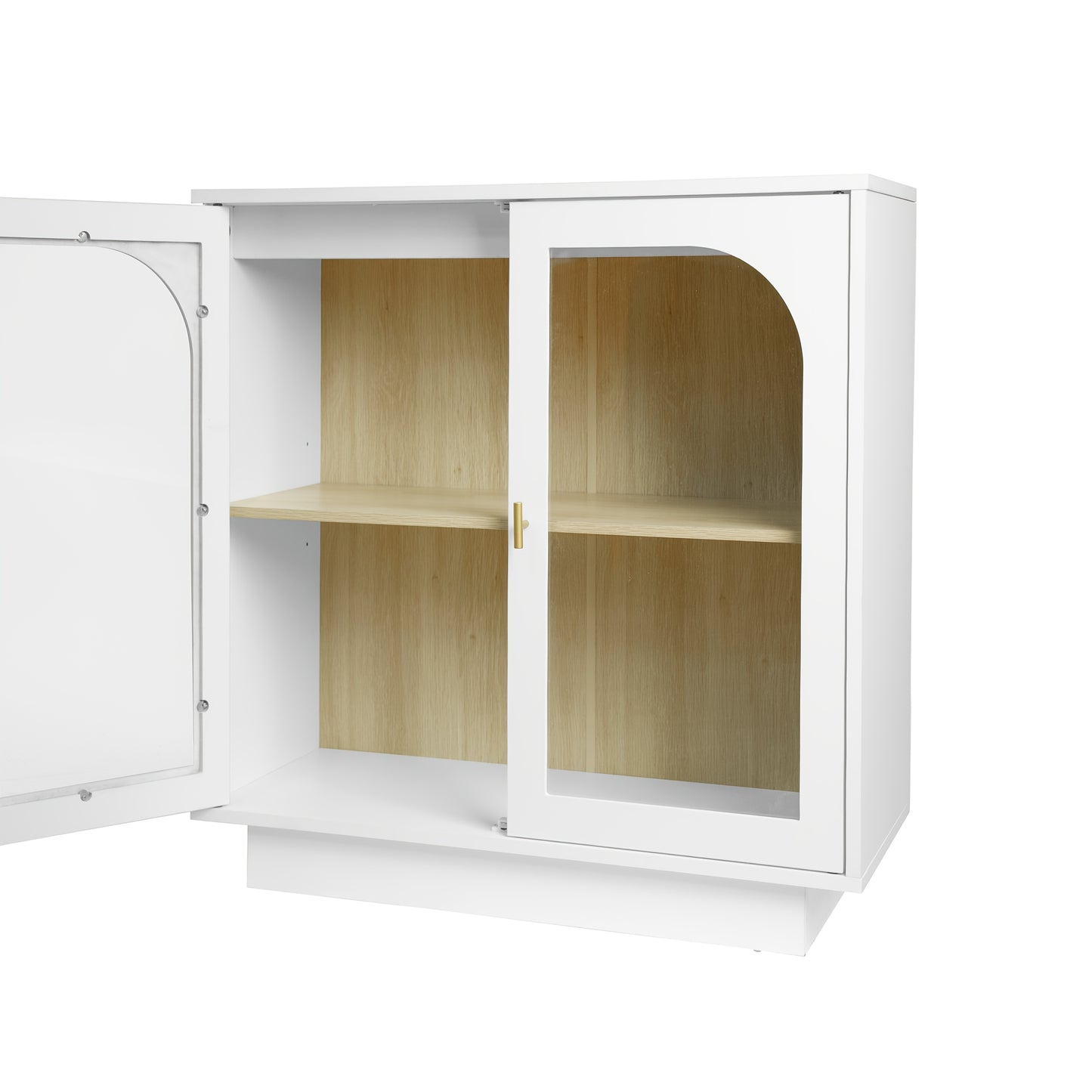 Kast – Kledingkast – Opbergkast – Garderobekast – Kledingkast Wit Twee-Deurs – 80 cm Breed – Duurzaam Hout – Vrijstaand Classic Design