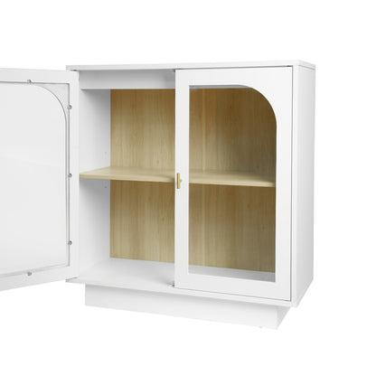 Kast – Kledingkast – Opbergkast – Garderobekast – Kledingkast Wit Twee-Deurs – 80 cm Breed – Duurzaam Hout – Vrijstaand Classic Design