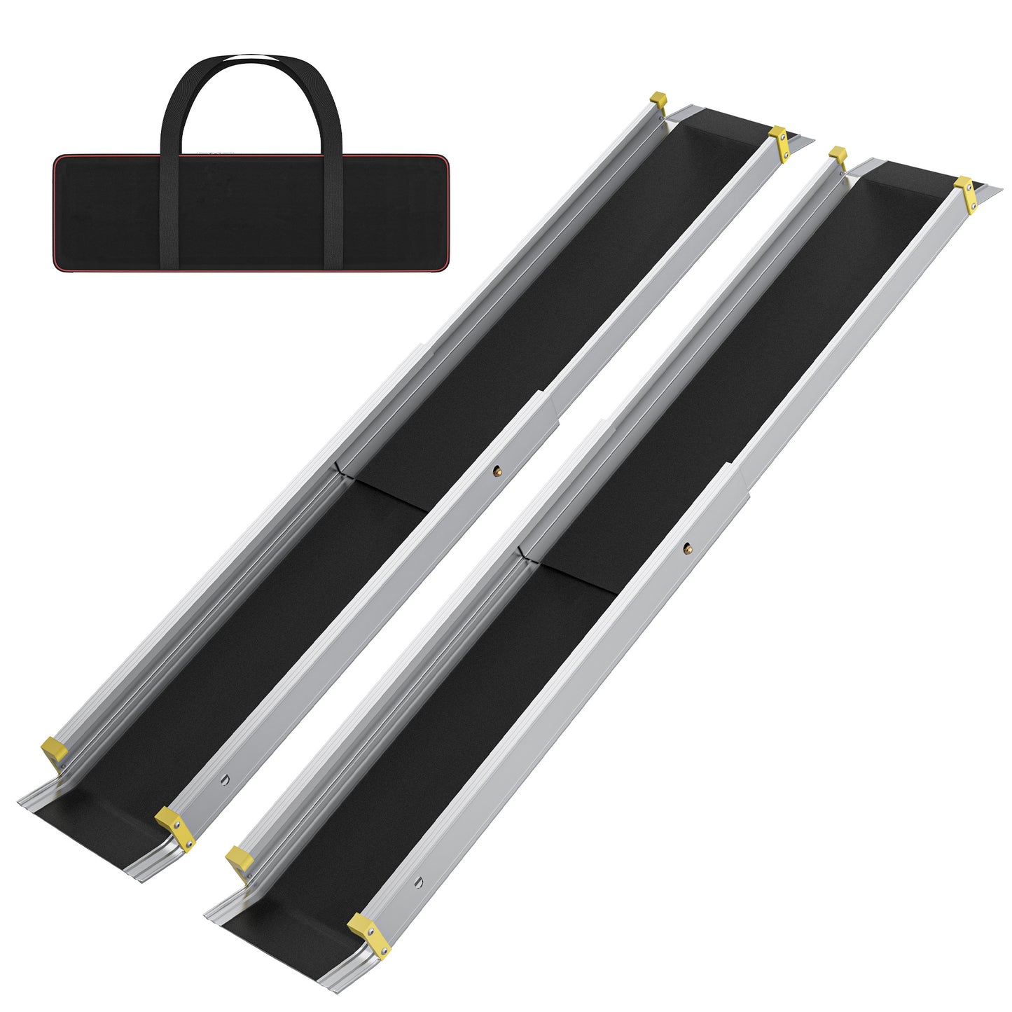 Wheelchair Ramp Telescopic Ramps Telescopic Rail Door Threshold Aluminum Threshold Ramp Wheelchair Ramp Door Threshold Ramp Load Capacity 300 Kg, Silver