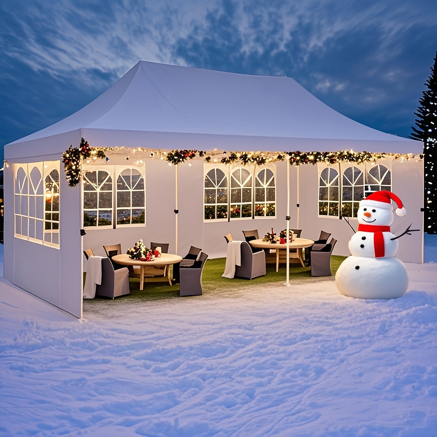 Pop-Up Partytent – Partytent 3x6 Meter – Buitentent – Feesttent – Ruim 18 m² – Stevig Alloy Frame – 6 Afneembare Zijwanden - QUORE