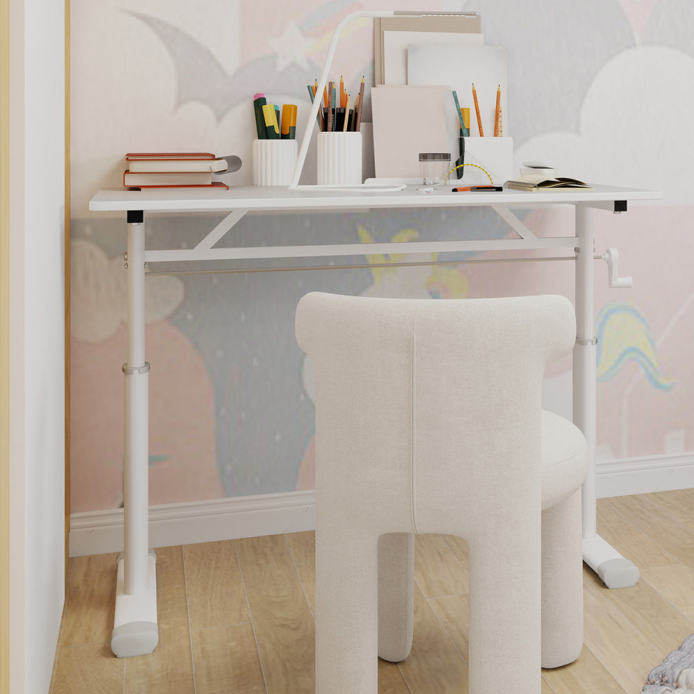 Verstelbaar Bureau – Hoogte Verstelbaar Bureau – Compact Bureau – Studie Tafel – Werktafel – Lichtgewicht Slijtvast Materiaal – Ruimtebesparend Design