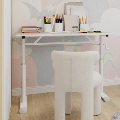 Verstelbaar Bureau – Hoogte Verstelbaar Bureau – Compact Bureau – Studie Tafel – Werktafel – Lichtgewicht Slijtvast Materiaal – Ruimtebesparend Design