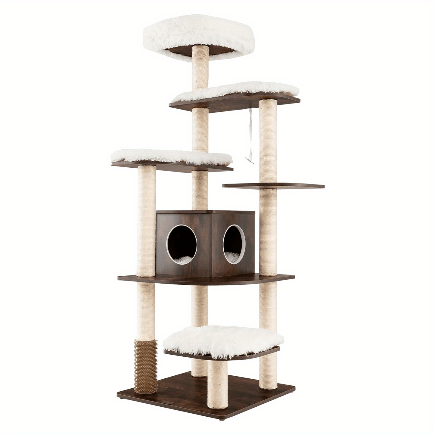Krabpaal – Kattenboom – Krabmeubel – Kattenhuis – Kattentoren – 175 cm Hoog – 6 Niveaus Met Sisal Kolommen En Knusse Holte