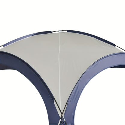 Outdoor Tent – Camping Tent – Garden Tent – Big Tent – Party Tent – Glasvezel Stokken – Polyestervezel – Crèmekleurig Met Blauw