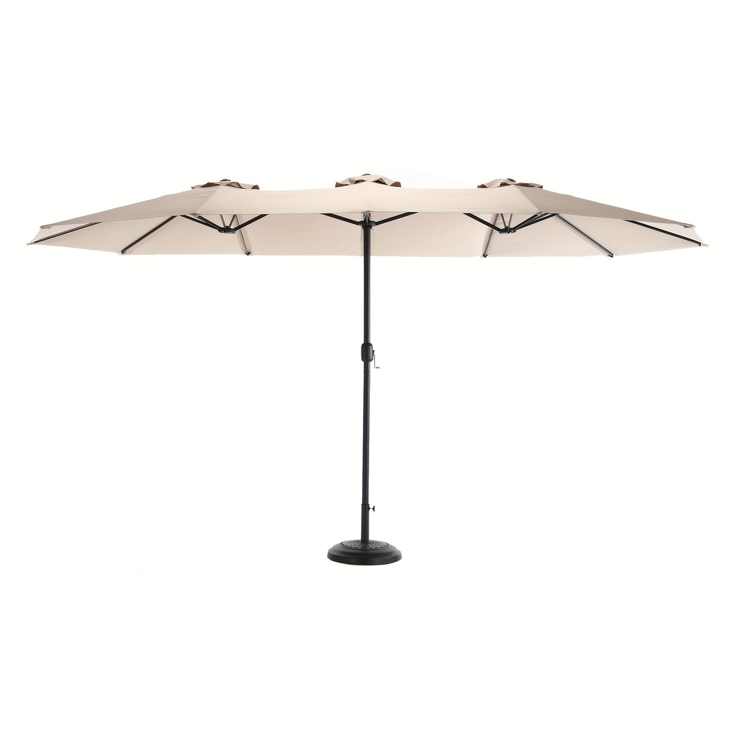 Parasol – Tuinparasol – Balkonparasol – Zweefparasol – Stokparasol – 4,51 Meter Rechthoekig – Kantelbaar en Draaibaar – Zwaar Aluminium Frame – Windbestendig – Beige Reversibel