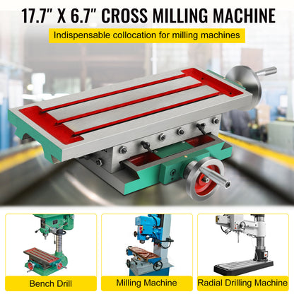 Freesmachine Tafel – Freestafel – Boortafel – Werktafel – Positioneertafel – Gietijzeren Frame – Precisiemechanisme 30 kg