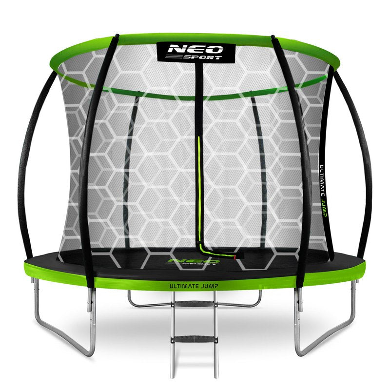 10ft/312cm Profiled Garden Trampoline with Inner Net by Neo-Sport