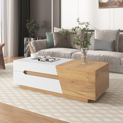 Uitschuiftafel – Salontafel – Klaptafel – Vouwtafel – Eettafel – Verborgen Opbergruimte – Volledig Voorgemonteerd