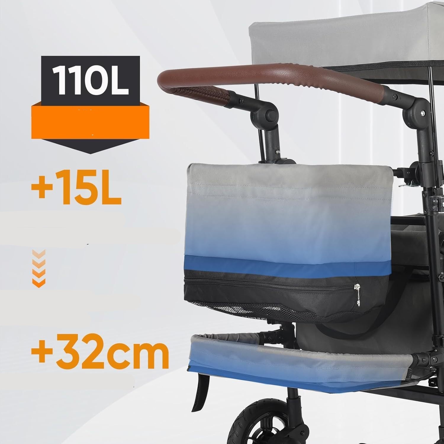 Trolley – Transportwagen – Bolderkar – Bolderwagen – Opvouwbare Kar – Inklapbaar Ontwerp – 100 kg Draagvermogen – Verstelbare Handgreep – Diepgroen - QUORE
