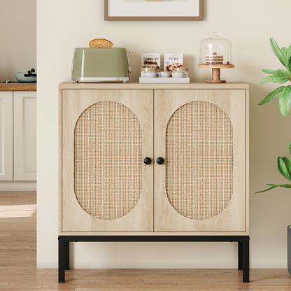 Buffetkast – Dressoir – Sidetable – Opbergkast – Kast – Rustiek – Verstelbare Planken – Hoogwaardige MDF Constructie