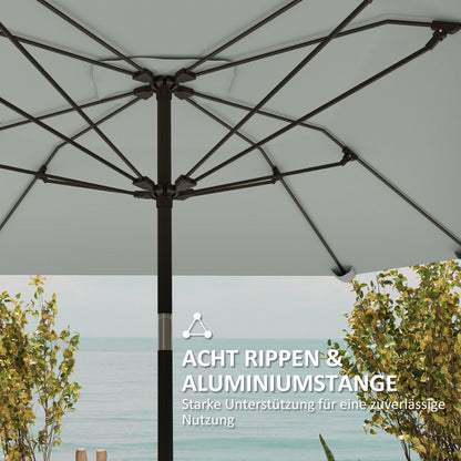 Parasol – Zonnescherm – Terrasparasol – Buitenparasol – Verstelbare Parasol – 2,3 Meter Diameter – Aluminium Frame Met Fiberglas