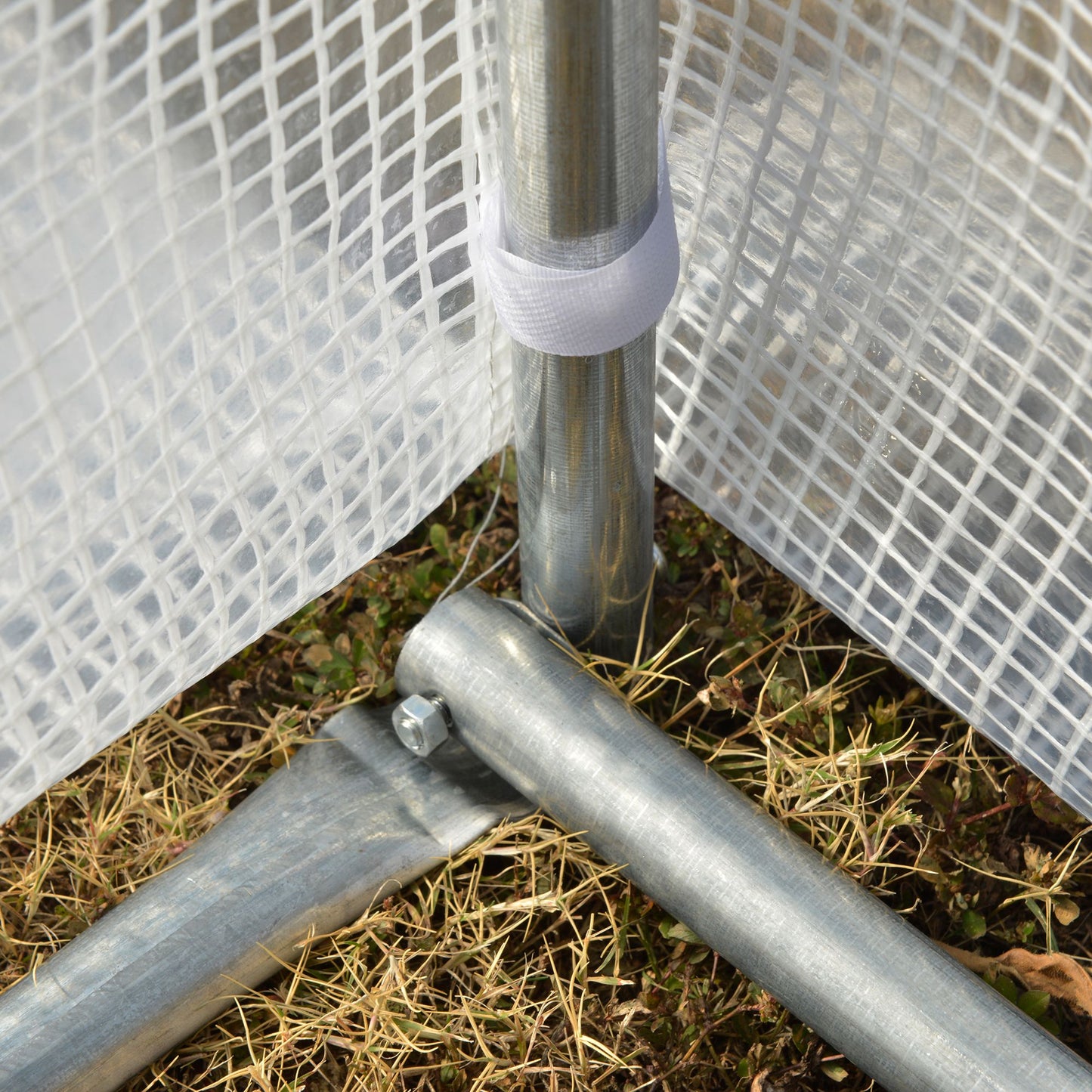 Tuinhuisje – Tuinkas – Kas – Kweekkas – Serre – 18 m² – Gegalvaniseerd Stalen Frame – UV-bestendig PE-zeil wit