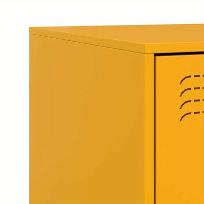 Nightstands 2pcs 34.5X39X44 Cm Steel Yellow