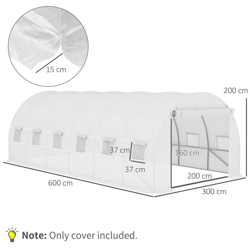 Kaskap – Kassenhoes – Plantenkas – Tuinkas – Kashoes – 6x3x2 Meter – UV-bestendig & Ventilerend