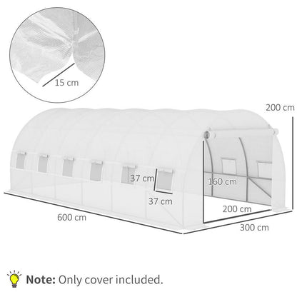 Kaskap – Kassenhoes – Plantenkas – Tuinkas – Kashoes – 6x3x2 Meter – UV-bestendig & Ventilerend