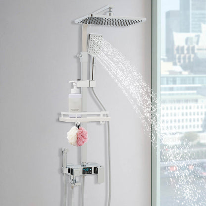 Douchekraan – Regendouche – Douchekop – Douche Set – Douche systeem – Hoogwaardige Messing & Staal – 360° Draaibare Topdouche
